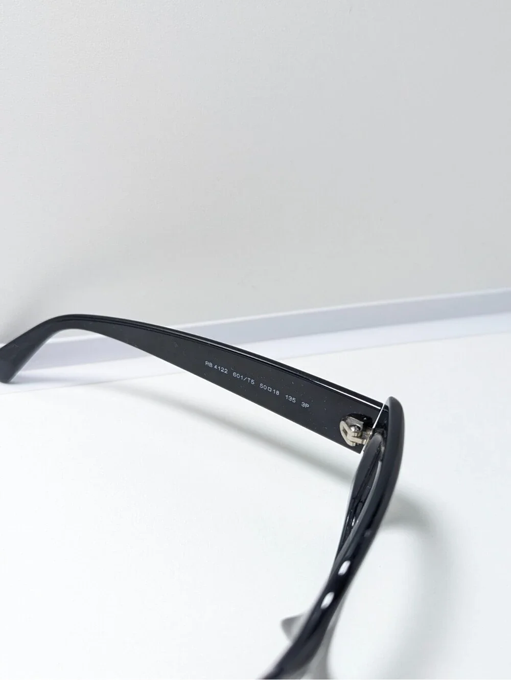 Ray-Ban RB4122 601/T5 Black Rectangle Women's Eyeglasses Frames 50-18-135